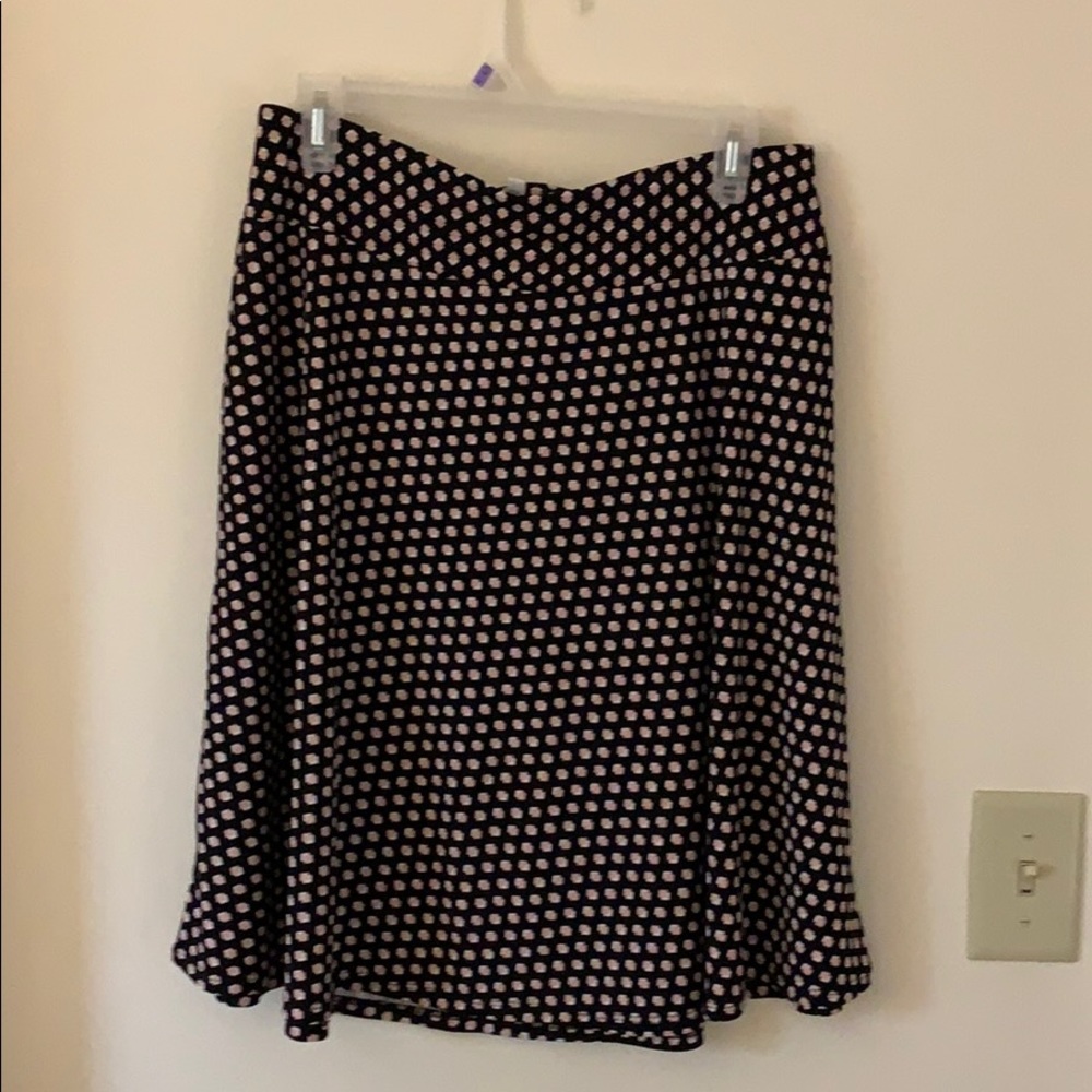 Talbots Geometric Midi Skirt